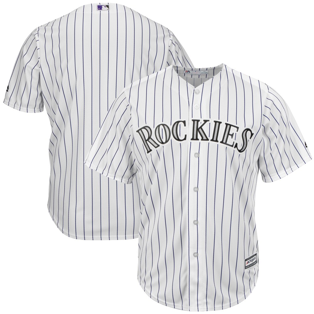 Colorado Rockies Majestic Home Official Cool Base Team Baseball Jersey - White