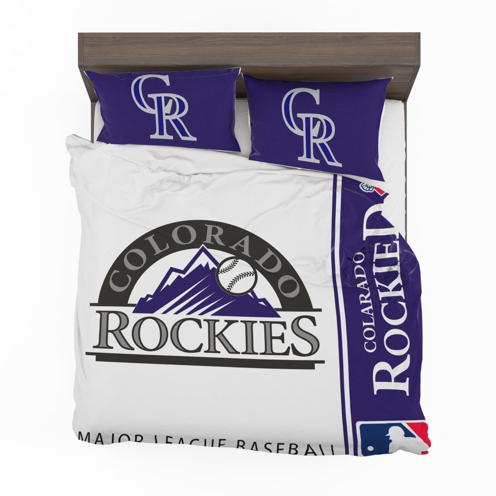 Alternative view of Colorado Rockies MLB Baseball National League Bedding Set - Custom Bedding Set