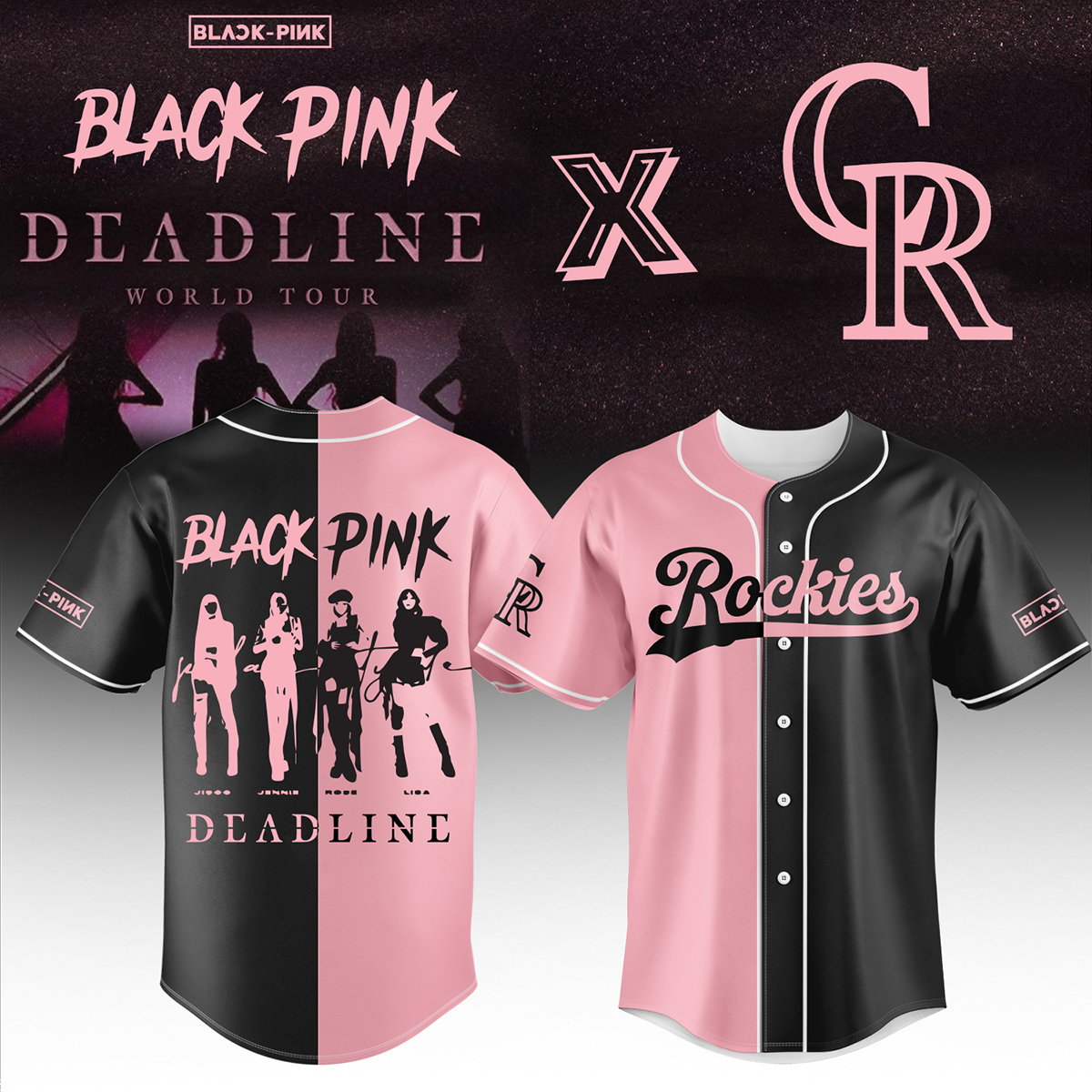Colorado Rockies Mlb X Blackpink Baseball Jersey