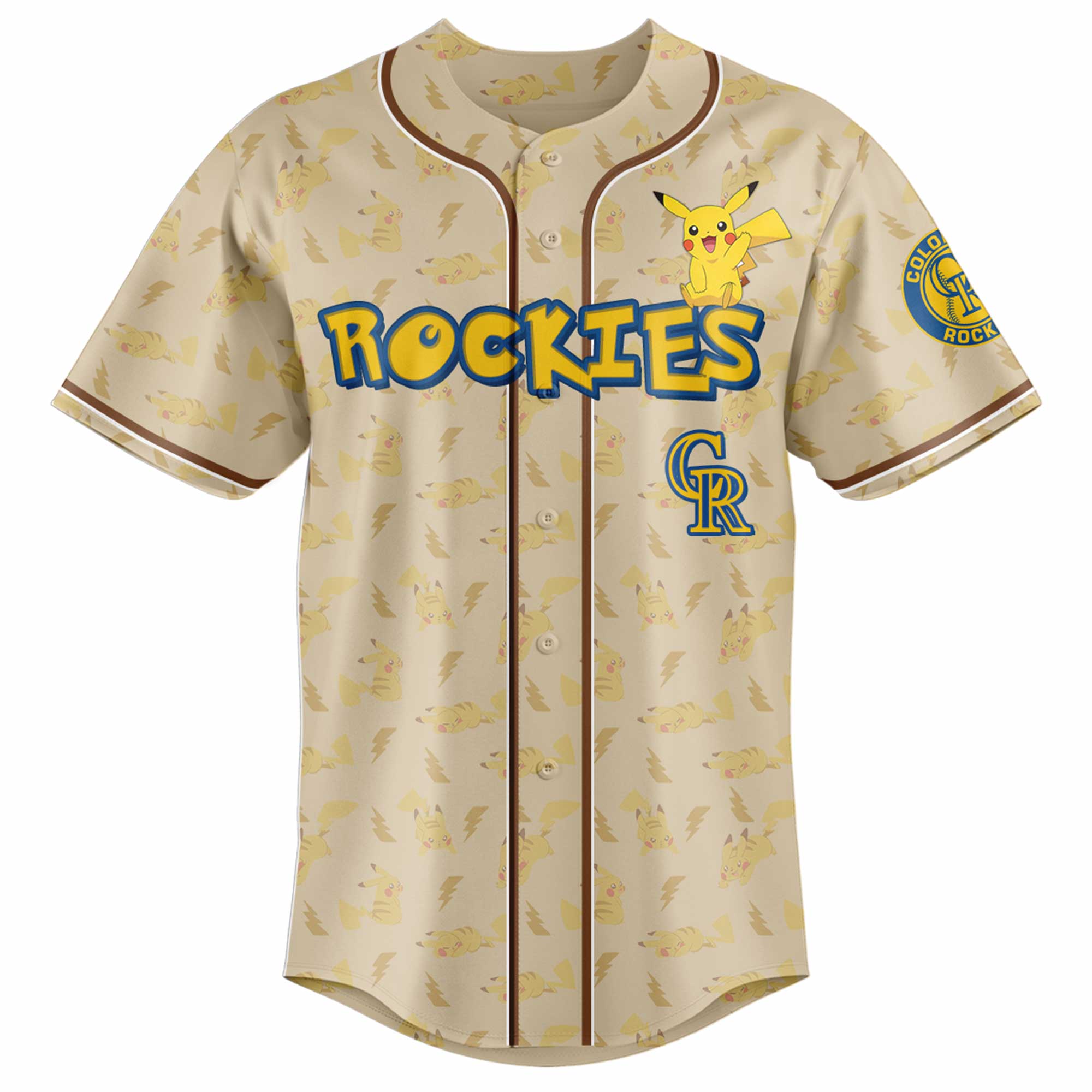 Colorado Rockies Mlb X Pokemon Go Baseball Jersey