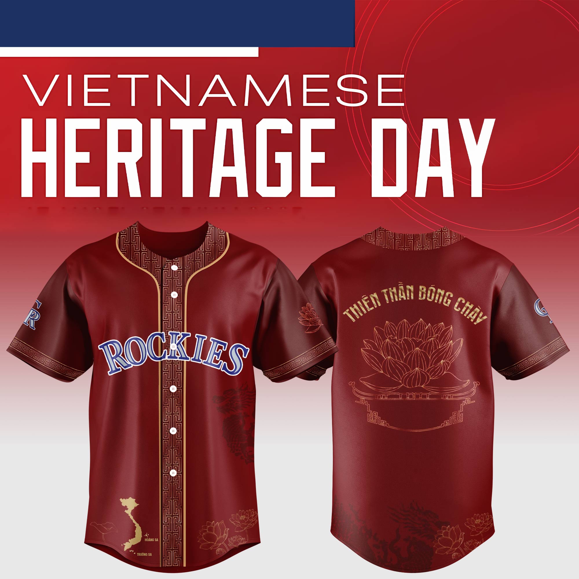 Colorado Rockies Mlb X Vietnamese Heritage Night Baseball Jersey