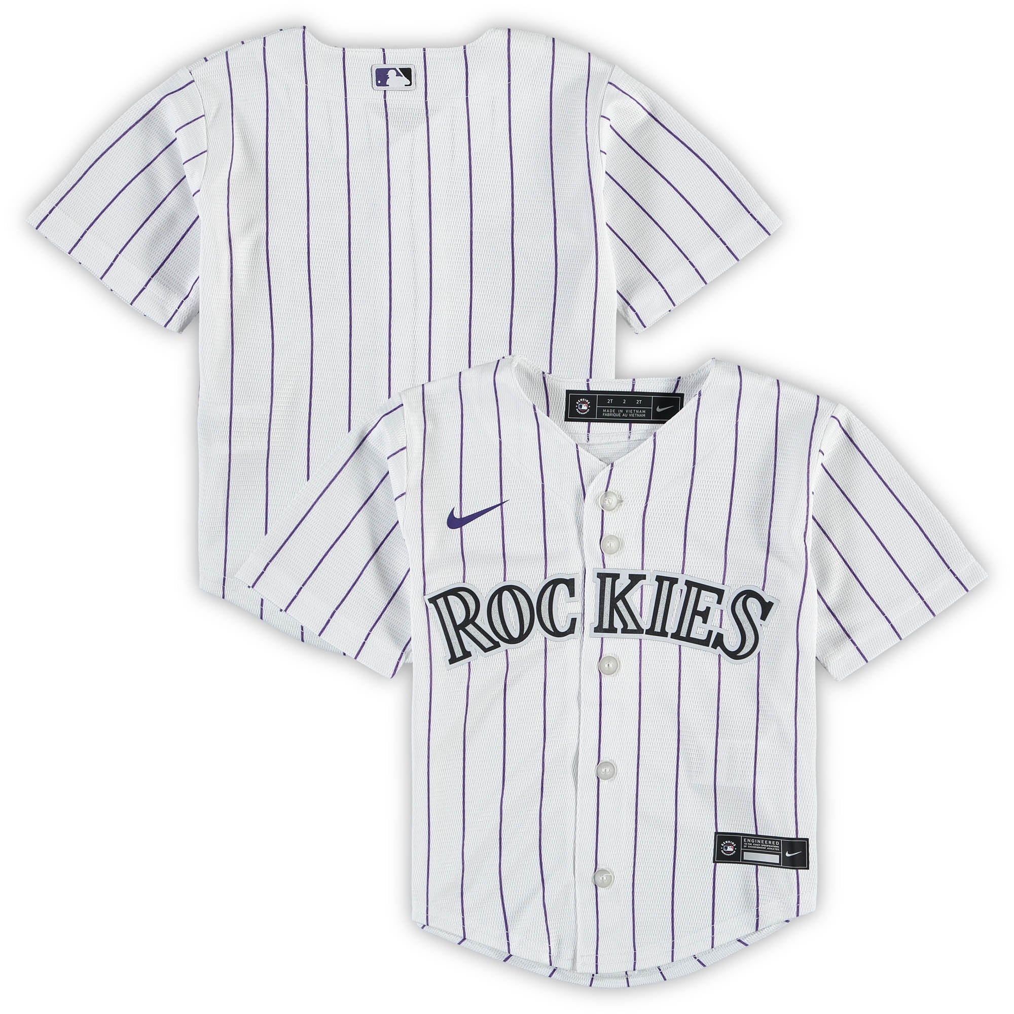 Colorado Rockies Toddler Replica Team Baseball Jersey - White
