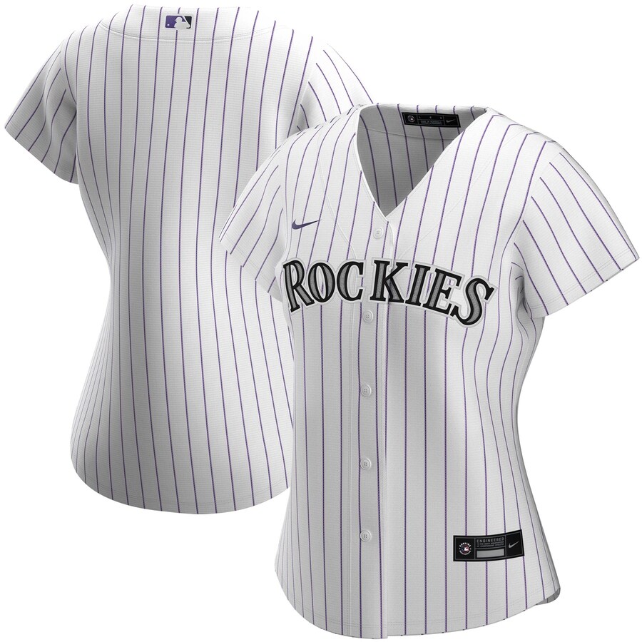 Colorado Rockies Women's Home 2020 Replica Team Baseball Jersey ÃƒÂ¢Ã¢â€šÂ¬Ã¢â‚¬Å“ White