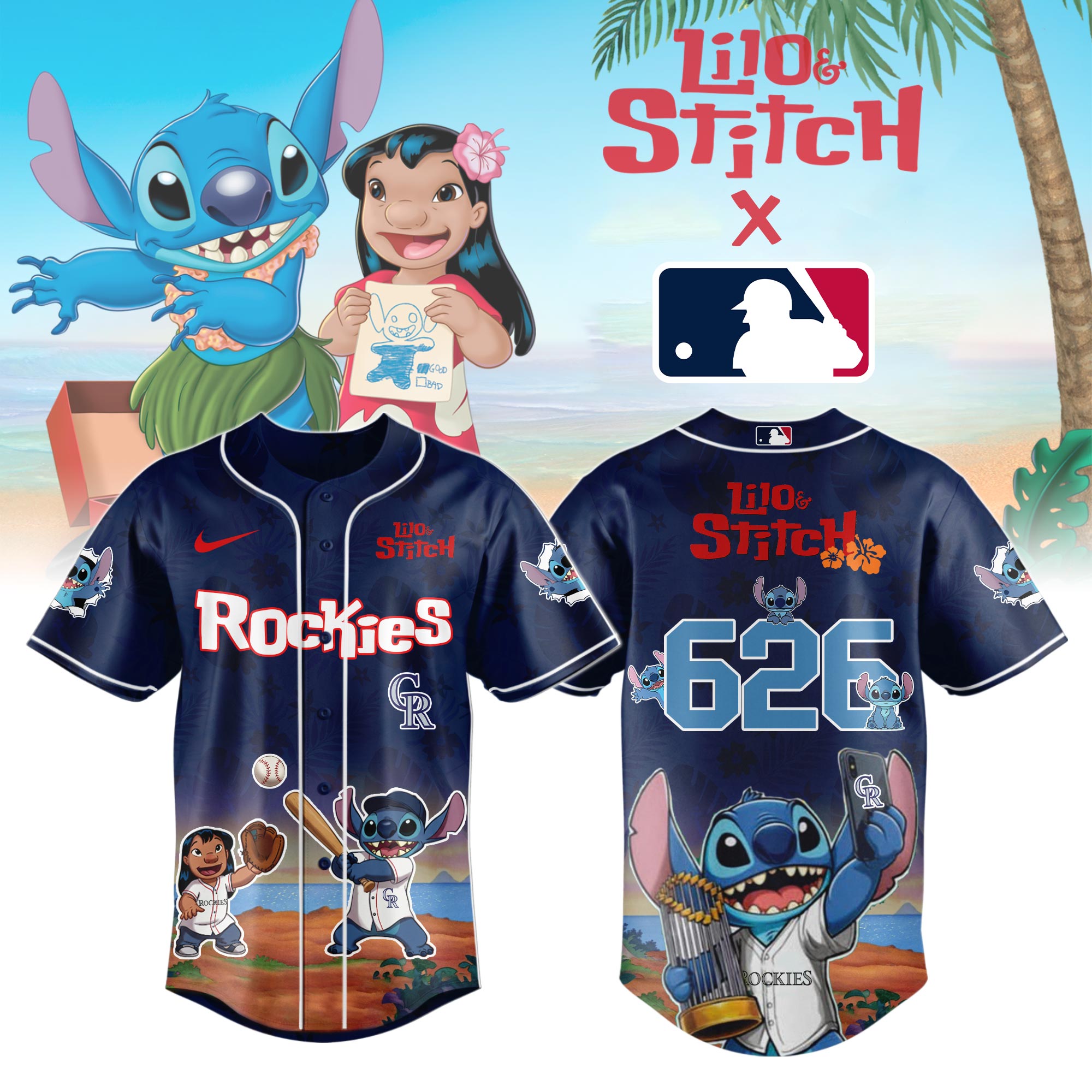Colorado Rockies X Lilo & Stitch Limited Edition Jersey
