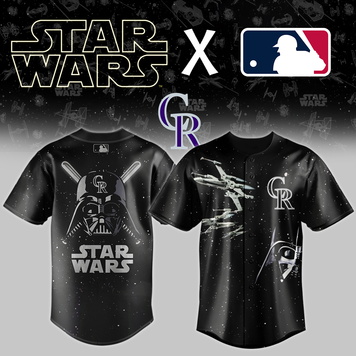 Colorado Rockies X Star Wars Baseball Jersey