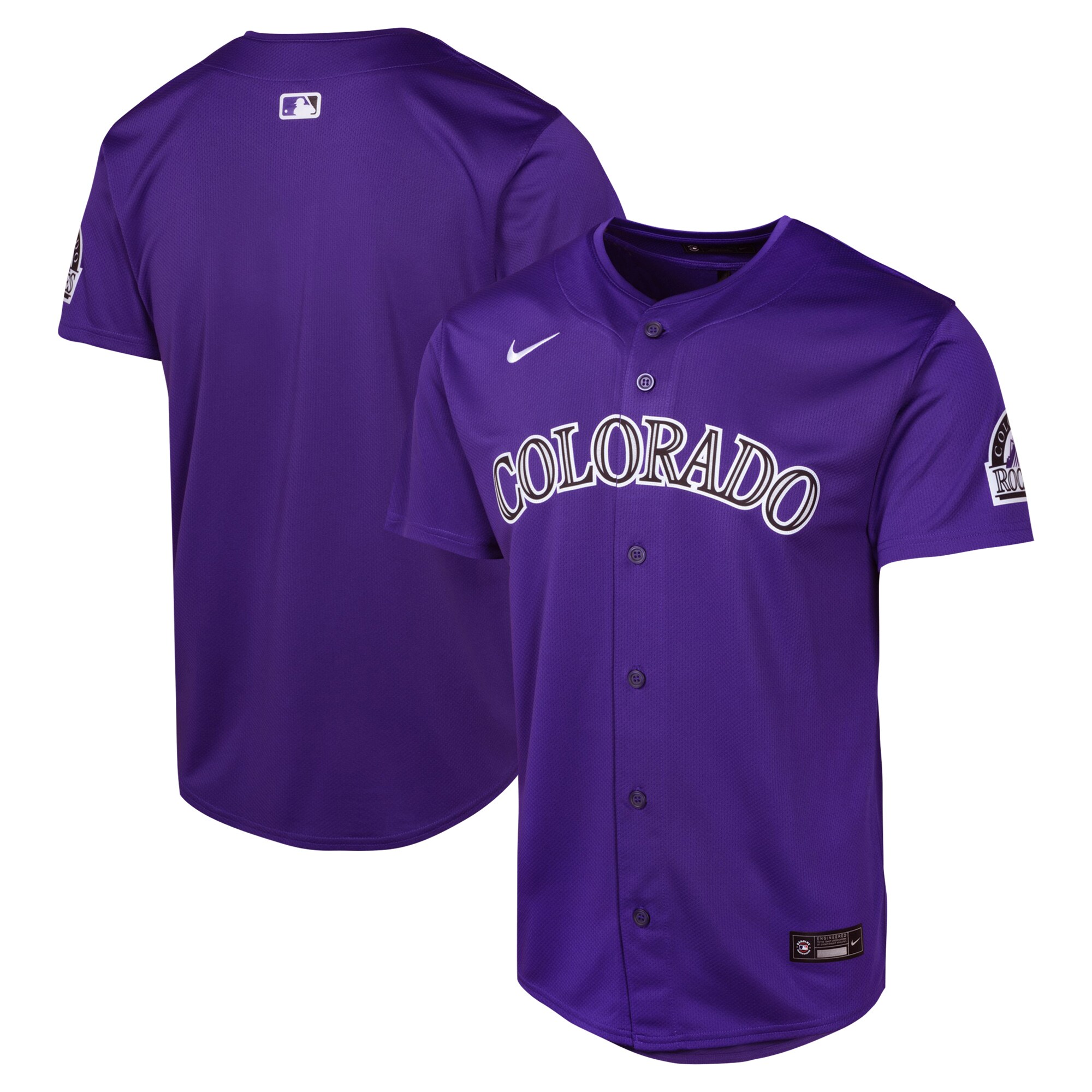 Colorado Rockies Youth Alternate Limited Baseball Jersey - Purple