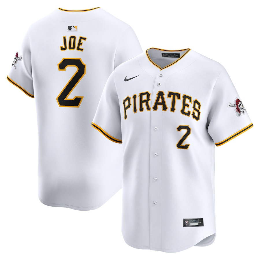 Connor Joe 2 Pittsburgh Pirates Home Limited Men Jersey - White 