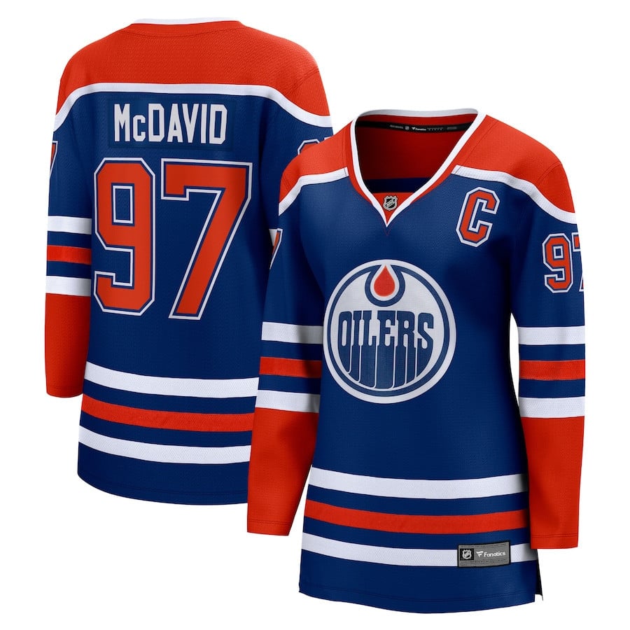 Connor McDavid 97 Edmonton Oilers Home Hockey Jersey - Women - JS150 