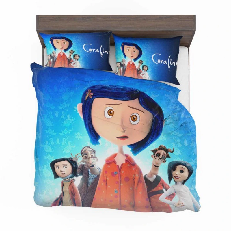 Alternative view of Coraline Movie Coraline Jones Mel Jones Bedding Set - Custom Bedding Set