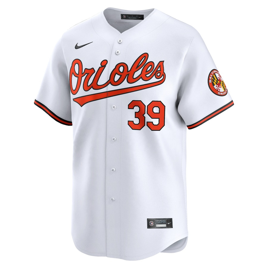 Alternative view of Corbin Burnes 39 Baltimore Orioles Home Limited Men Player Baseball Jersey - White
