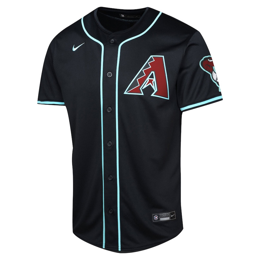 Alternative view of Corbin Carroll 7 Arizona Diamondbacks Alternate Limited YOUTH Jersey - Black