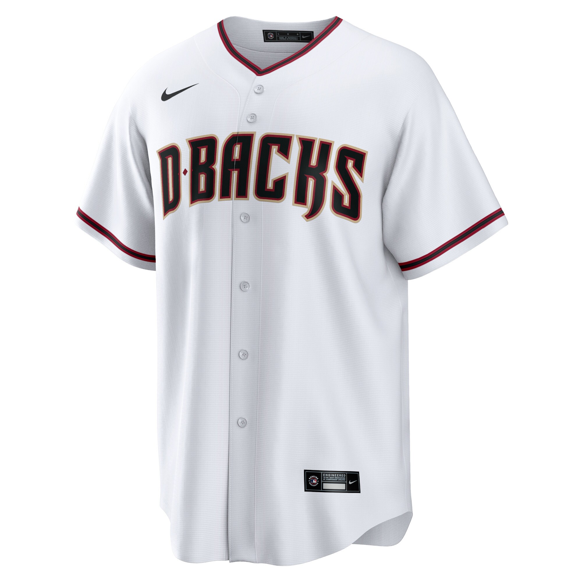 Alternative view of Corbin Carroll Arizona Diamondbacks Home Replica Player Jersey - White