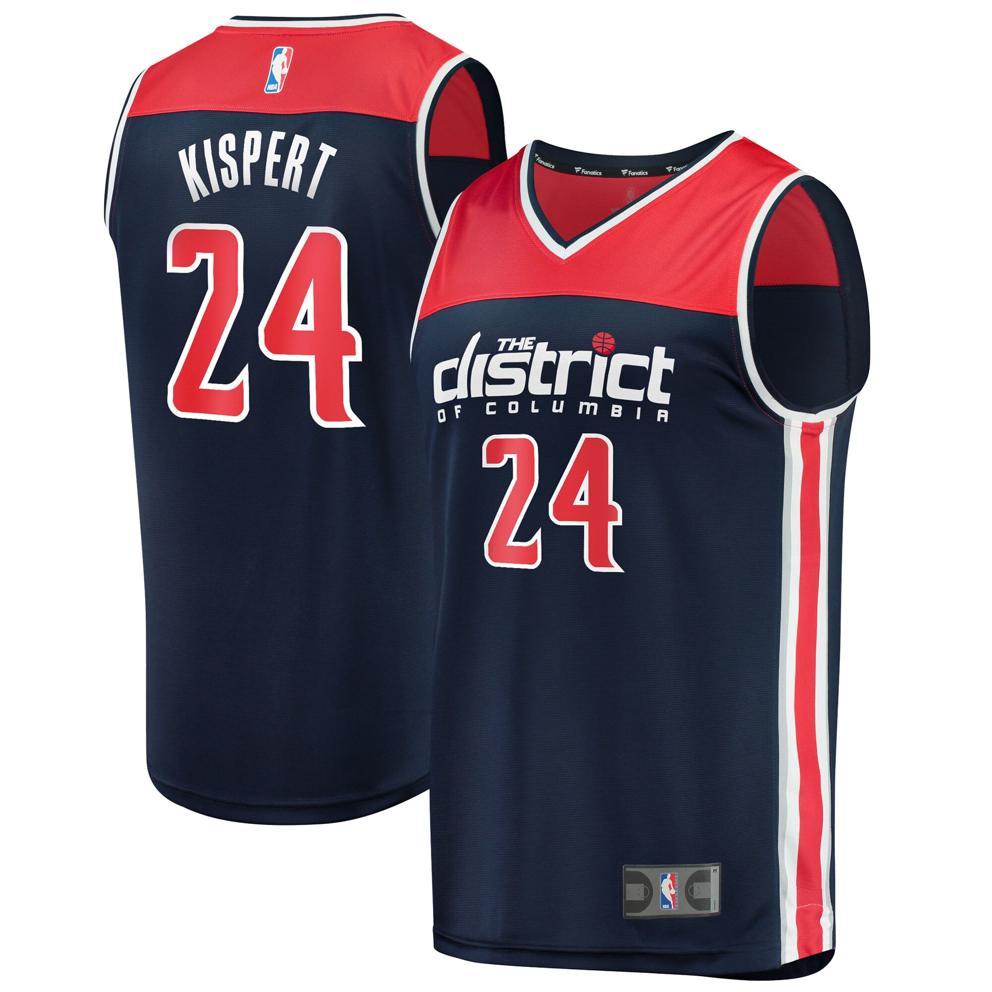 Corey Kispert Washington Wizards Fanatics Branded Fast Break Replica Player Basketball Jersey - Statement Edition - Navy
