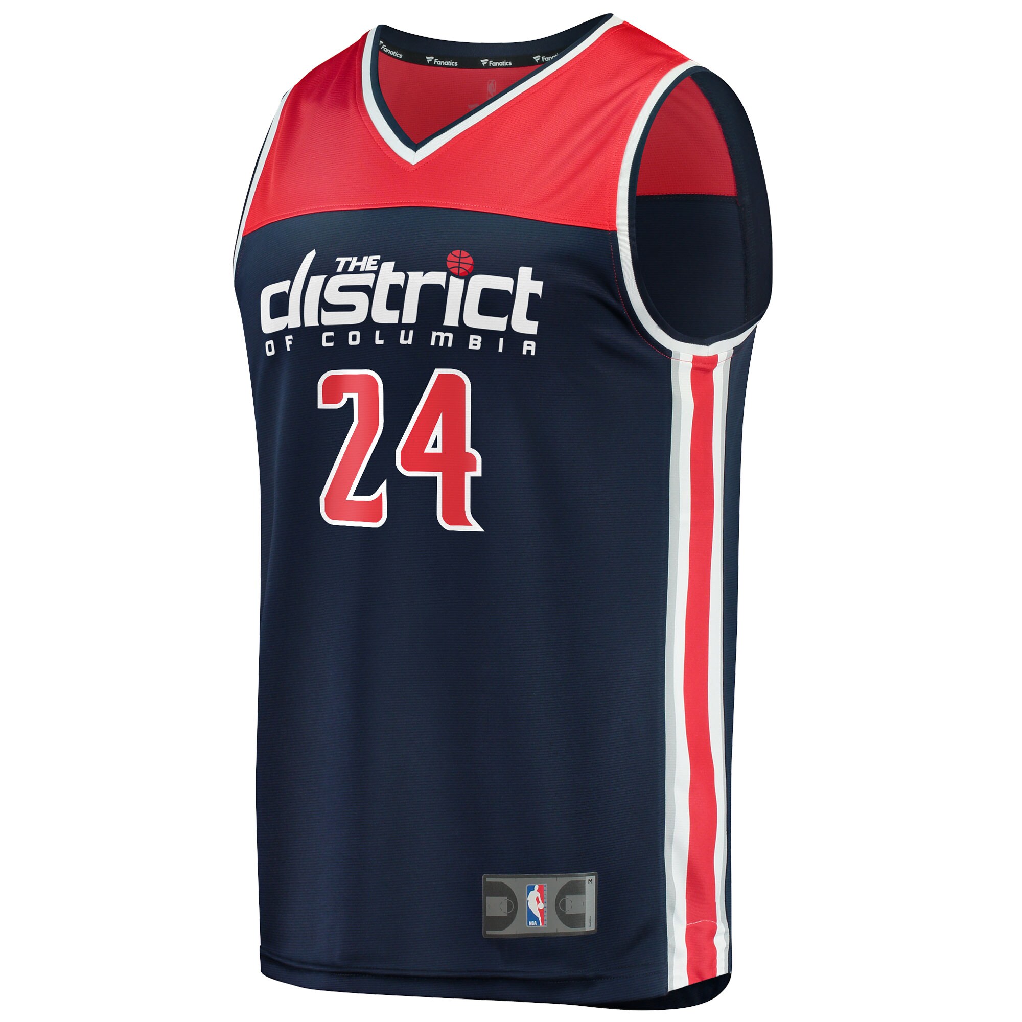 Alternative view of Corey Kispert Washington Wizards Fanatics Fast Break Replica Player Basketball Jersey - Statement Edition - Navy