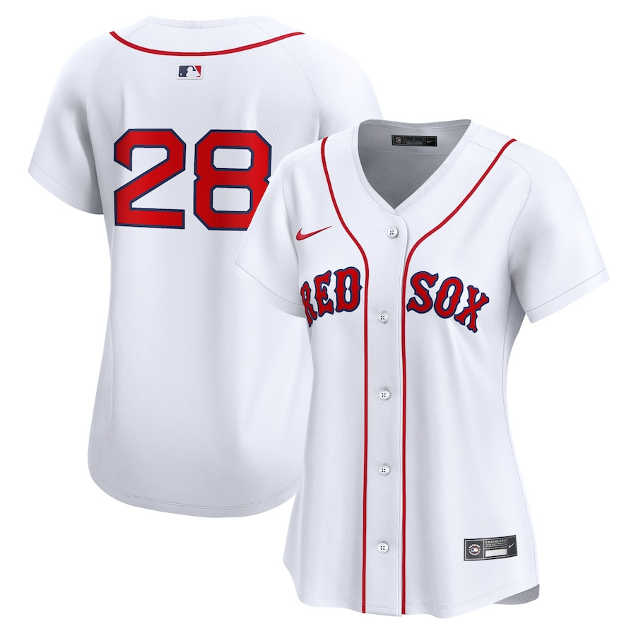 Corey Kluber 28 Boston Red Sox Women Home Limited Player Jersey - White