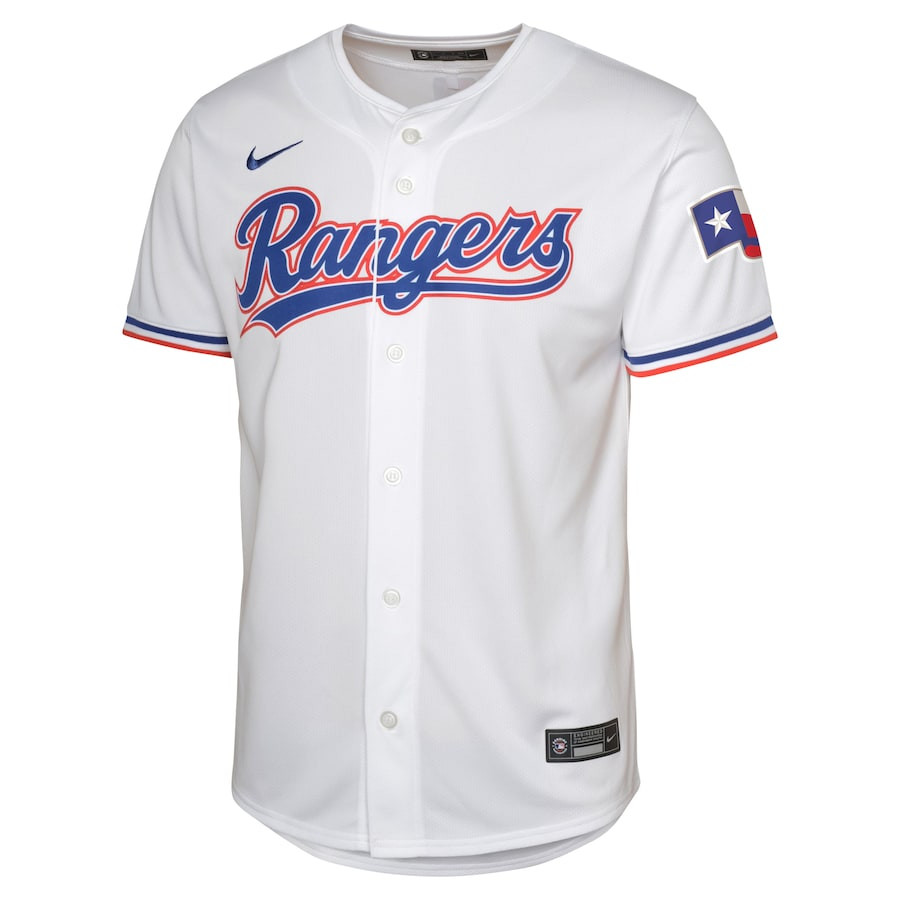Alternative view of Corey Seager 5 Texas Rangers Home Limited Player YOUTH Jersey - White - JS591 