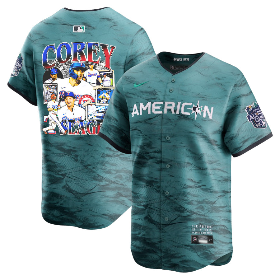 Corey Seager 5 Texas Rangers Journey 2023 All-Star Game Limited Player Men Jersey - Teal - JS772 