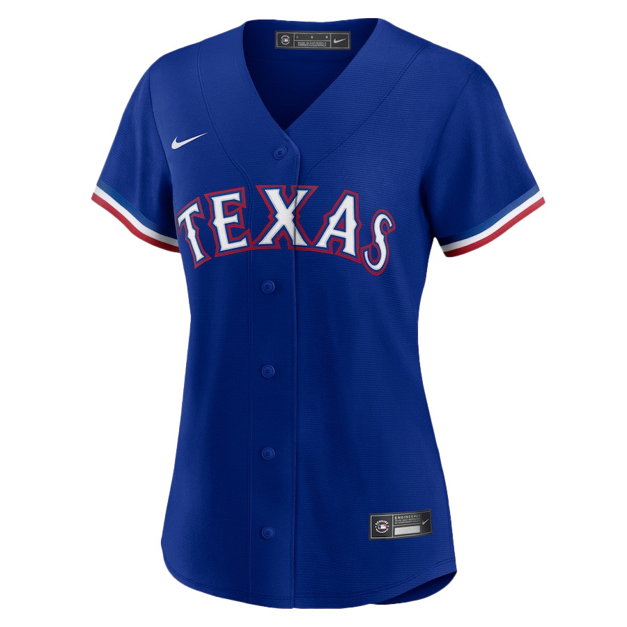 Alternative view of Corey Seager 5 Texas Rangers Journey 2023 Alternate Player Women Baseball Jersey - Royal - JS785 