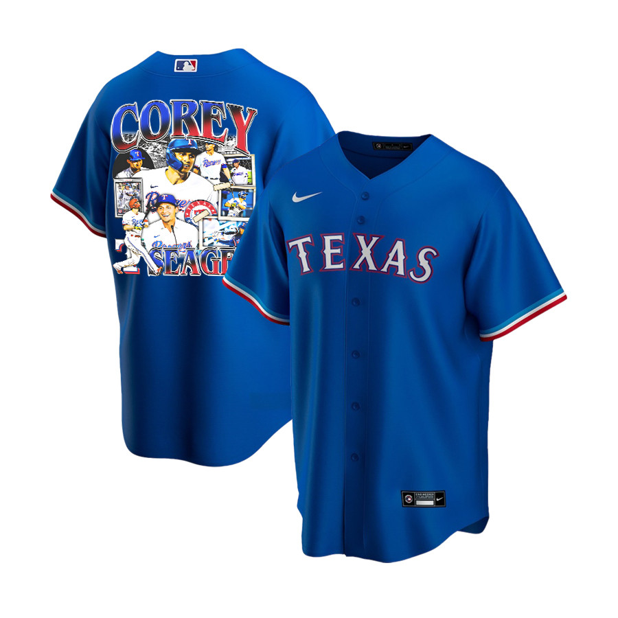 Corey Seager 5 Texas Rangers Journey 2023 Alternate Player YOUTH Baseball Jersey - Royal - JS930 