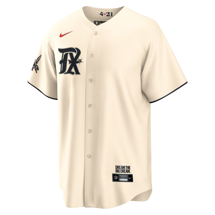 Alternative view of Corey Seager 5 Texas Rangers Journey 2023 City Connect Player Men Baseball Jersey - Cream - JS961 