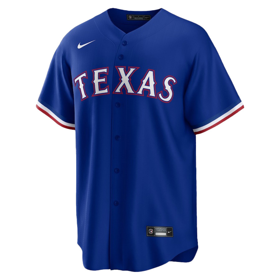 Alternative view of Corey Seager 5 Texas Rangers Signed Posture 2023 Alternate Player Men Baseball Jersey - Royal - JS499 