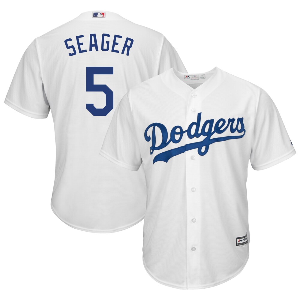 Corey Seager Los Angeles Dodgers Majestic Big & Tall Home Cool Base Player Baseball Jersey - White