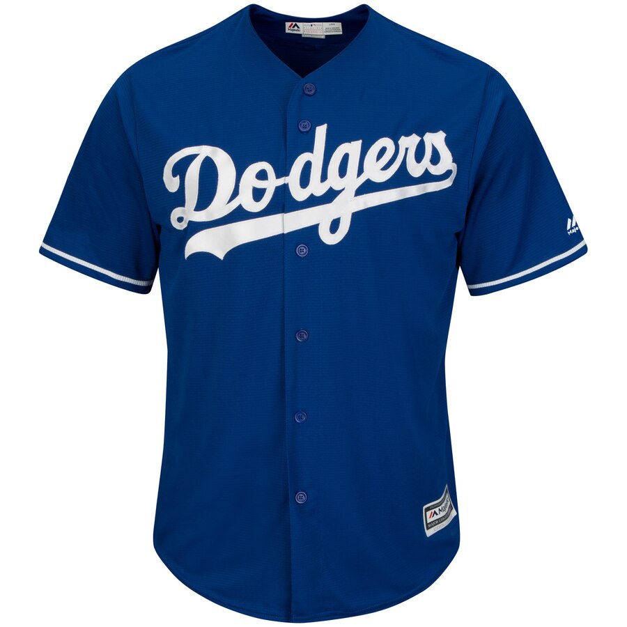 Alternative view of Corey Seager Los Angeles Dodgers Majestic Big And Tall Alternate Cool Base Replica Player Baseball Jersey - Royal