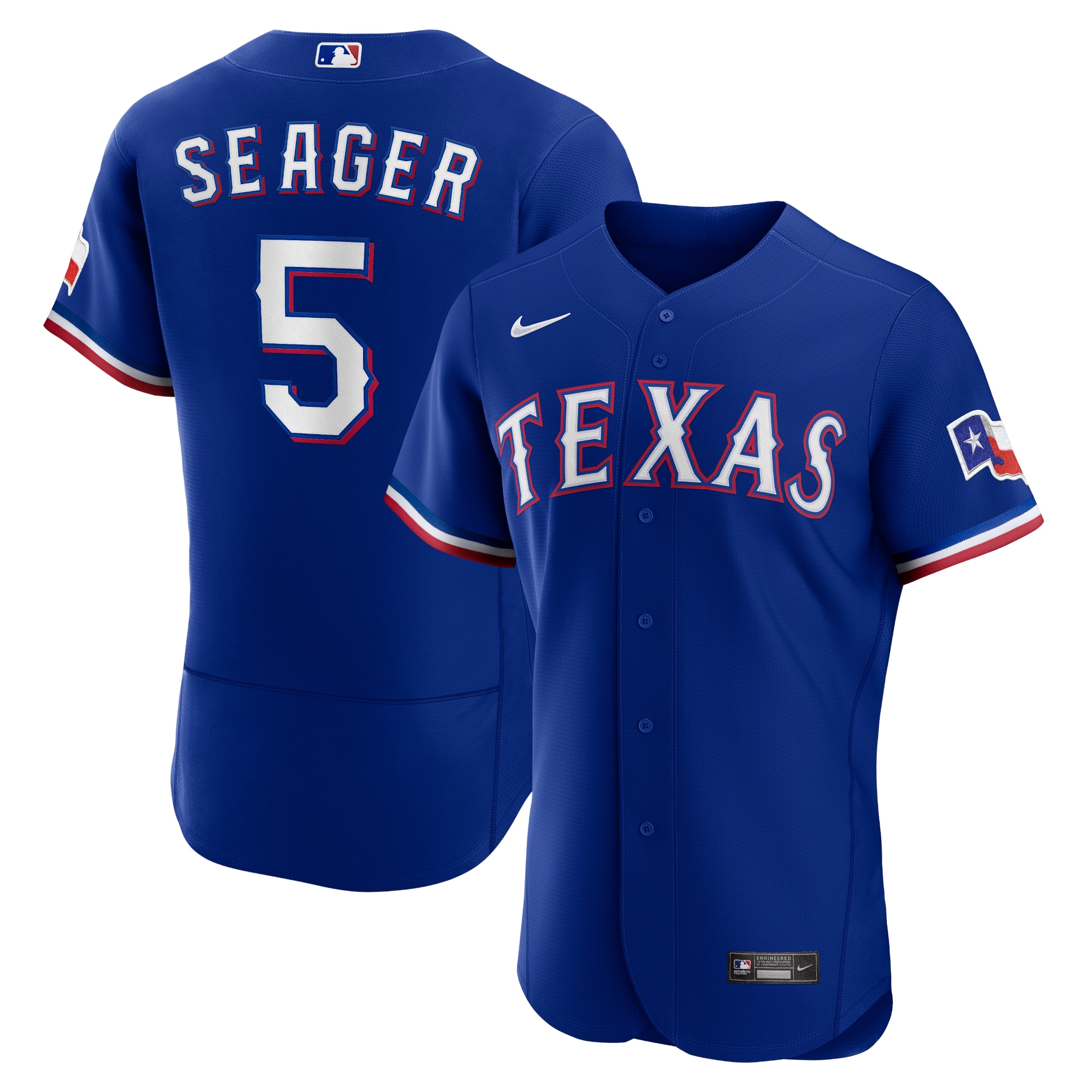 Corey Seager Texas Rangers Alternate Authentic Player Baseball Jersey - Royal