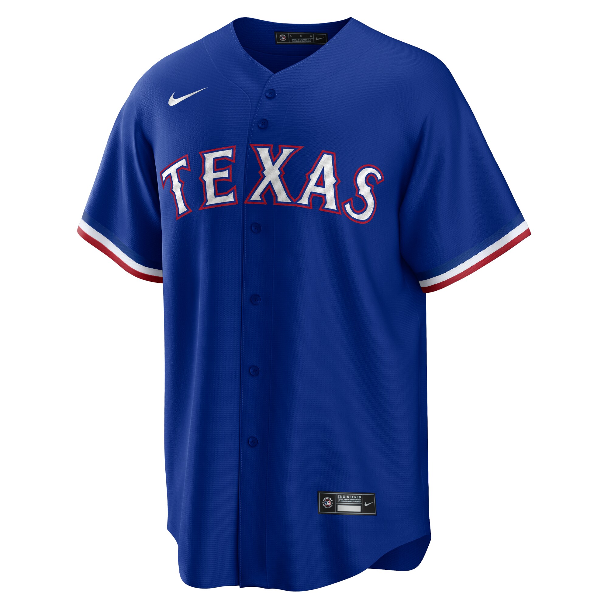 Alternative view of Corey Seager Texas Rangers Alternate Replica Player Baseball Jersey - Royal