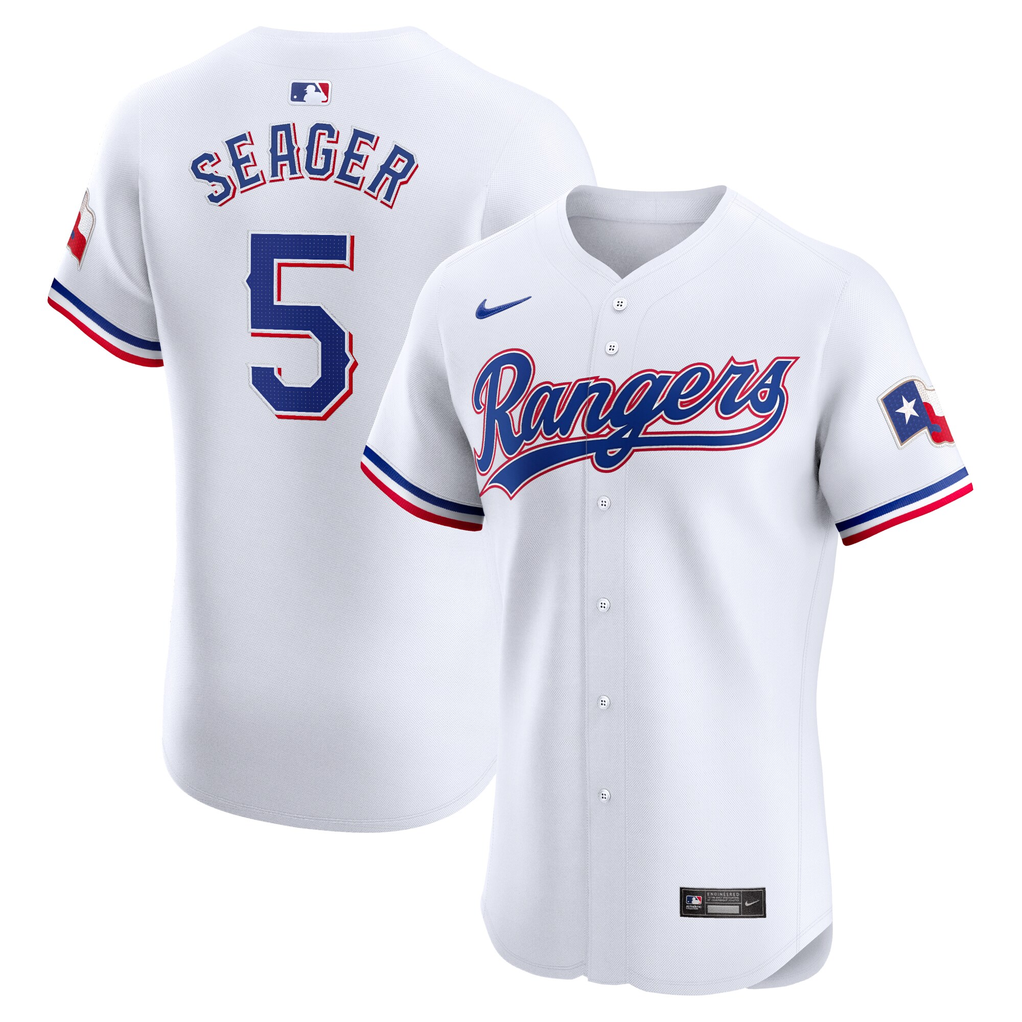 Corey Seager Texas Rangers Home Elite Player Baseball Jersey - White