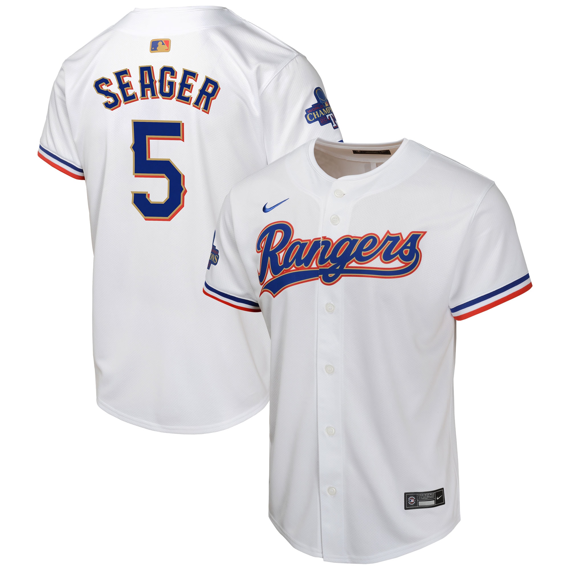 Corey Seager Texas Rangers Youth 2024 Gold Collection Limited Player Baseball JerseyÃƒâ€šÃ‚Â ÃƒÂ¢Ã¢â€šÂ¬Ã¢â‚¬Å“ White