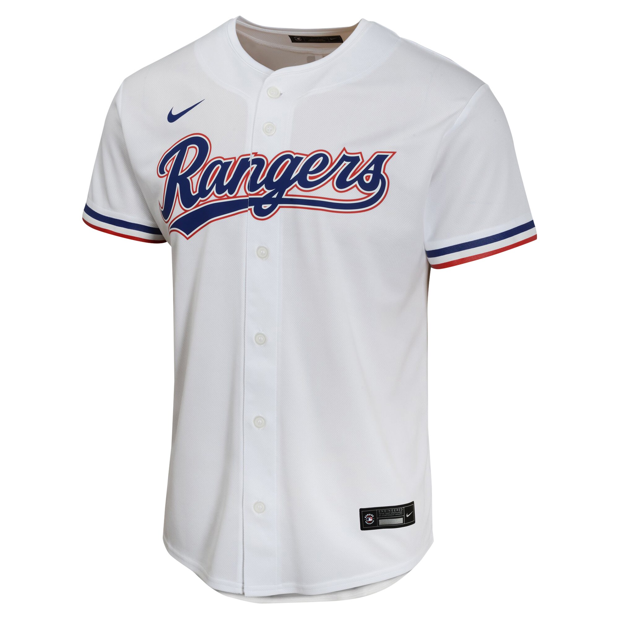 Alternative view of Corey Seager Texas Rangers Youth Home Game Player Baseball Jersey - White
