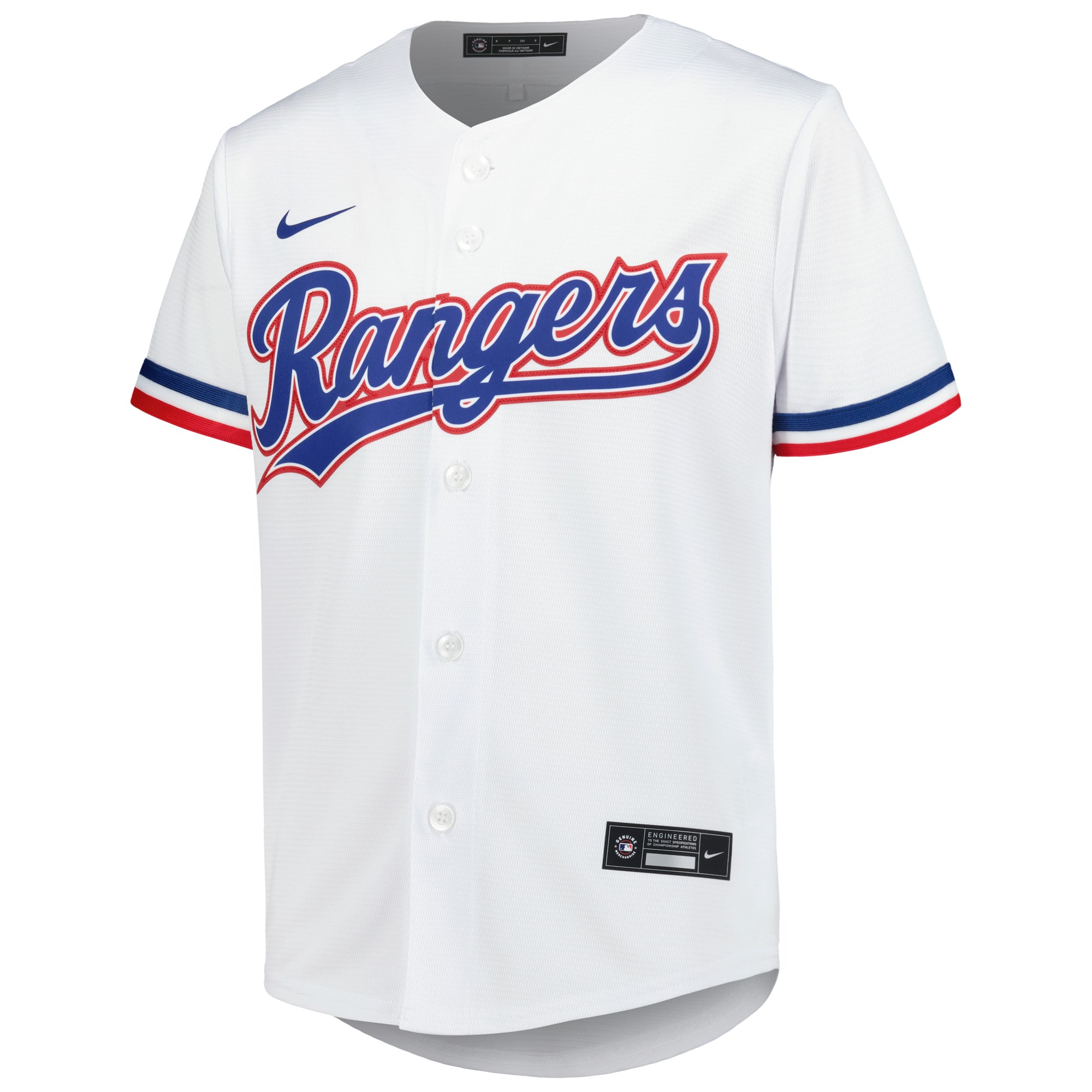 Alternative view of Corey Seager Texas Rangers Youth Home Replica Player Baseball Jersey - White