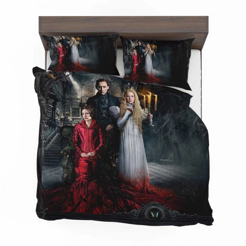 Alternative view of Crimson Peak Movie Mia Wasikowska, Tom Hiddleston, Jessica Chastain Bedding Set - Custom Bedding Set