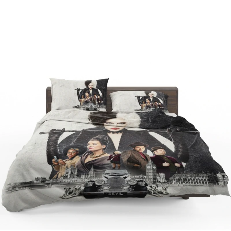 Cruella De Vil Movie Emma Stone Bedding Set - Custom Bedding Set