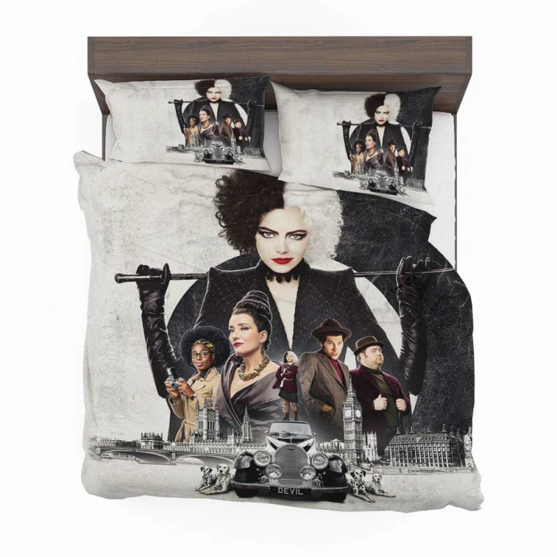 Alternative view of Cruella De Vil Movie Emma Stone Bedding Set - Custom Bedding Set