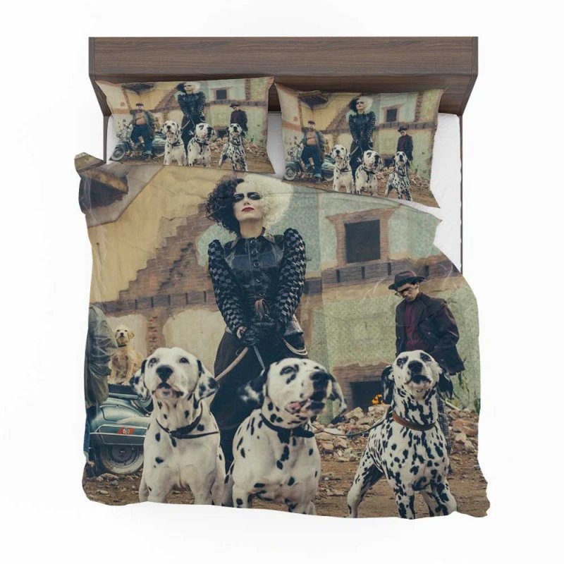 Alternative view of Cruella Movie Emma Stone Bedding Set - Custom Bedding Set