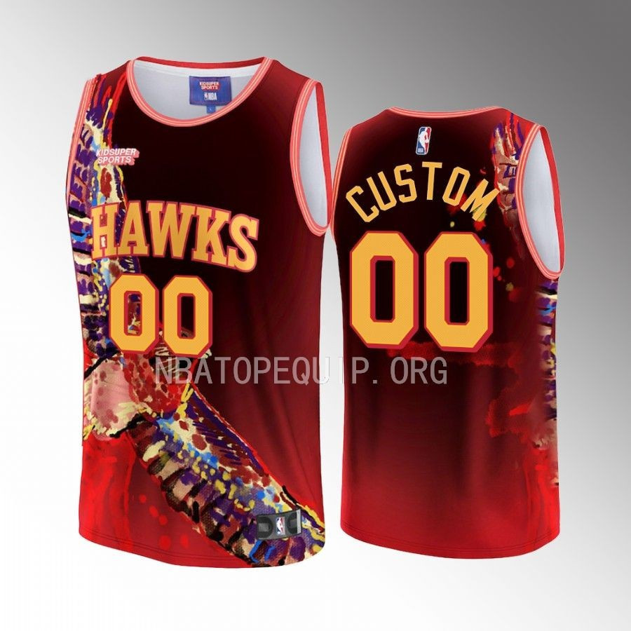 Custom Atlanta Hawks NBA & KidSuper Studios Unisex Hometown Basketball Jersey - JS252 