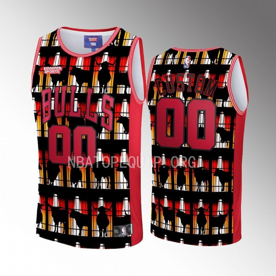 Custom Chicago Bulls NBA & KidSuper Studios Unisex Hometown Basketball Jersey - JS155 