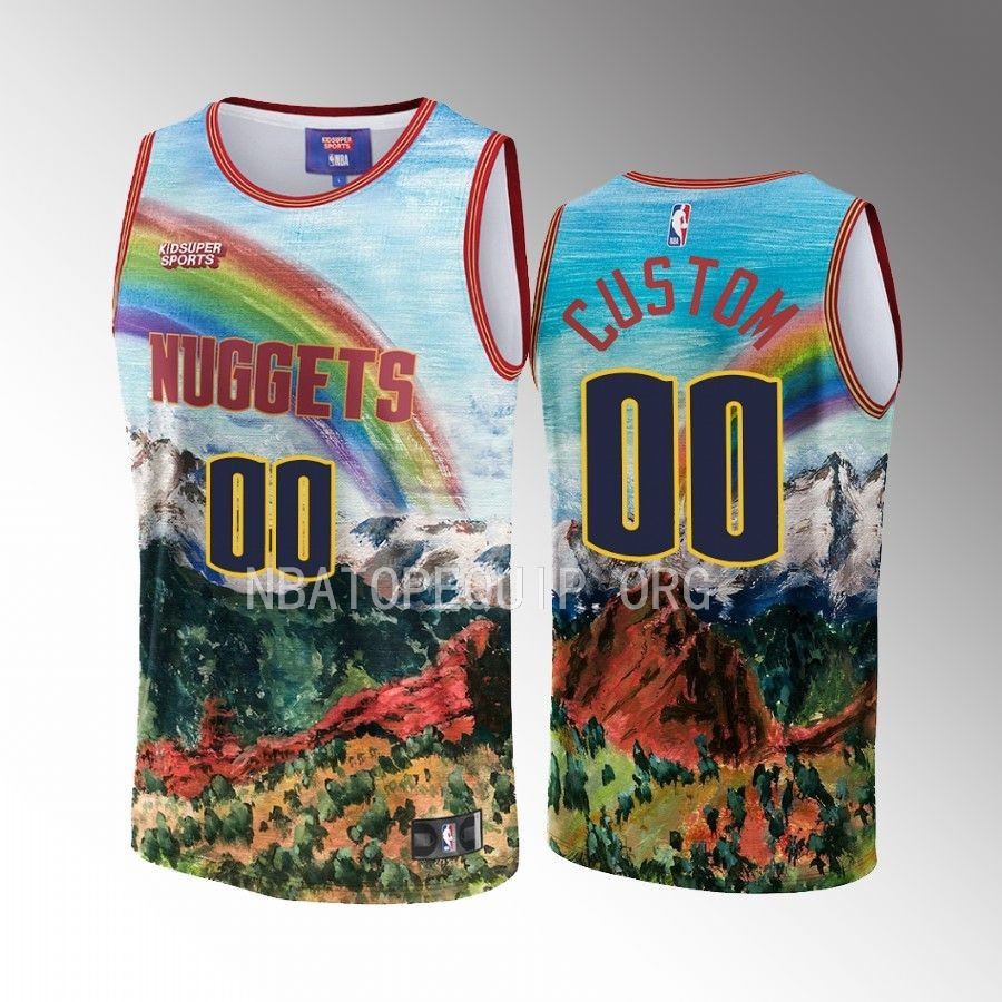 Custom Denver Nuggets NBA & KidSuper Studios Unisex Hometown Basketball Jersey - JS128 