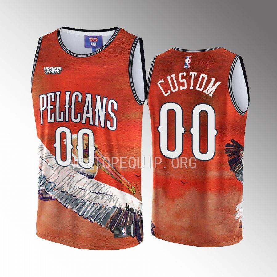 Custom New Orleans Pelicans NBA & KidSuper Studios Unisex Hometown Basketball Jersey - JS607 