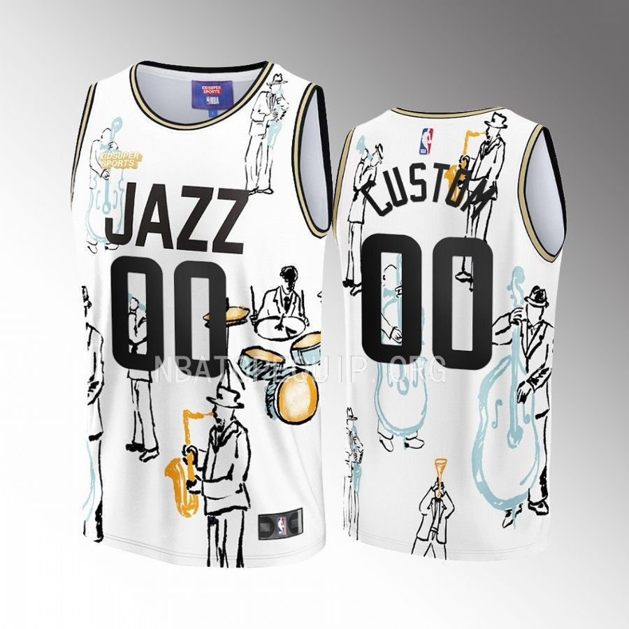 Custom Utah Jazz NBA & KidSuper Studios Unisex Hometown Basketball Jersey - JS921 