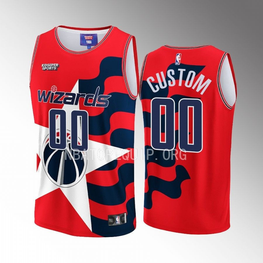 Custom Washington Wizards NBA & KidSuper Studios Unisex Hometown Basketball Jersey - JS354 