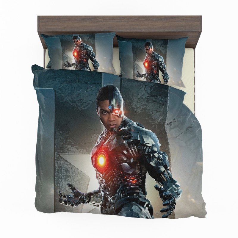 Alternative view of Cyborg Justice League Bedding Set - Custom Bedding Set