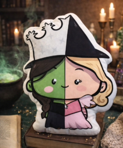 The Unlikely Friendship: Wicked Witch & Good Witch Plush Decor