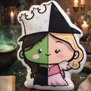 The Unlikely Friendship: Wicked Witch & Good Witch Plush Decor