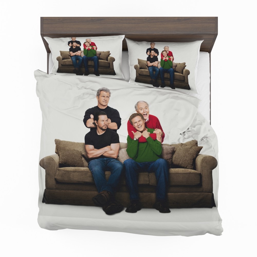 Alternative view of Daddy's Home 2 Movie John Lithgow Mark Wahlberg Mel Gibson Will Ferrell Bedding Set - Custom Bedding Set