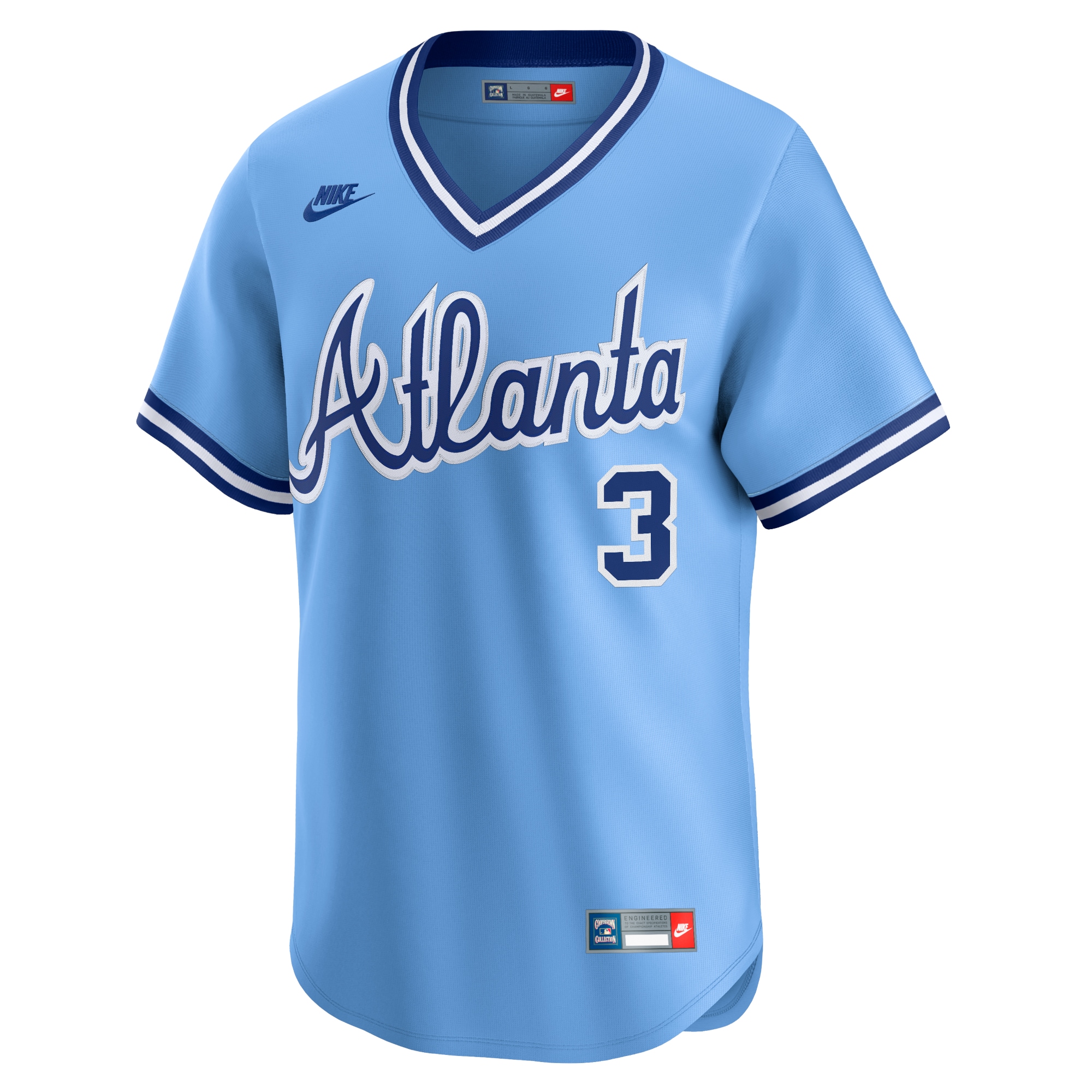 Alternative view of Dale Murphy Atlanta Braves Throwback Cooperstown Limited Baseball Jersey - Royal