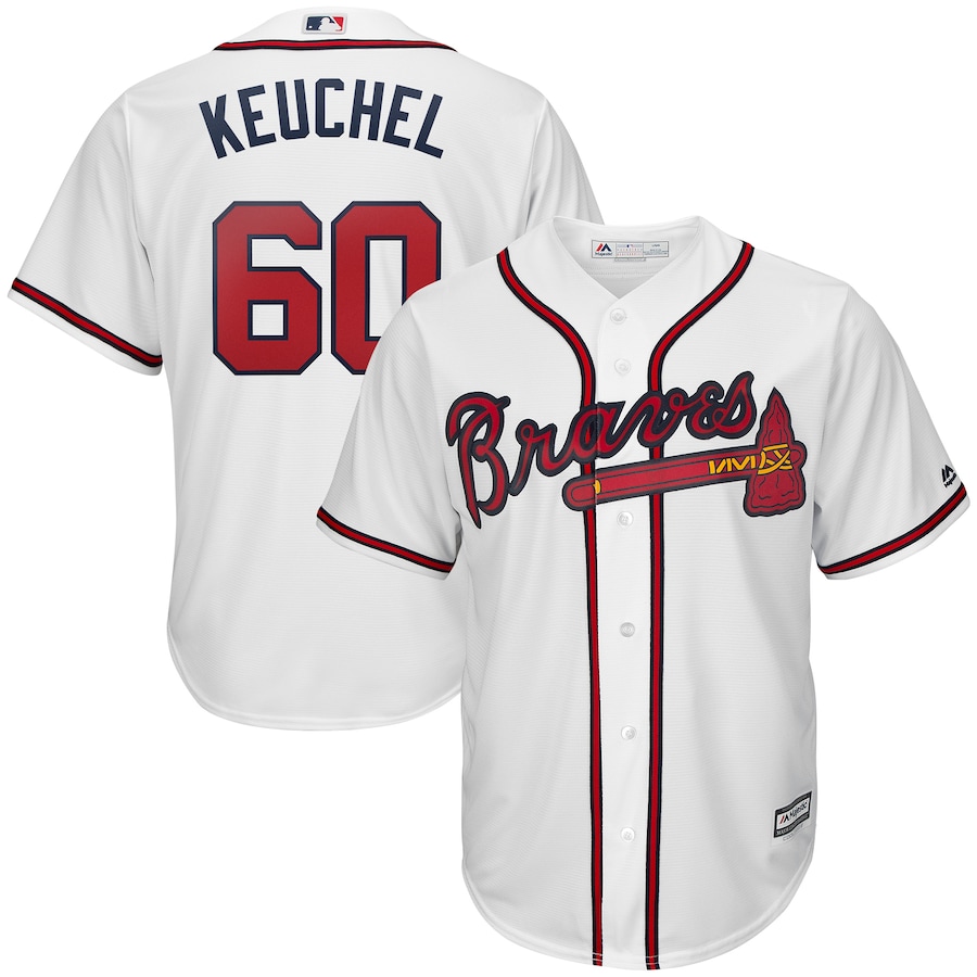 Dallas Keuchel Atlanta Braves Majestic Home Official Cool Base Player Baseball Jersey - White