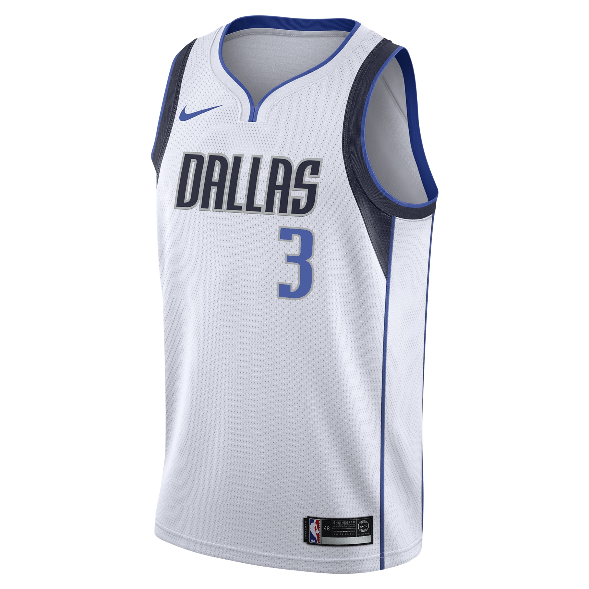 Alternative view of Dallas Mavericks Association Edition Swingman Basketball Jersey - White - Anthony Davis - Mens - JS371 